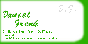 daniel frenk business card